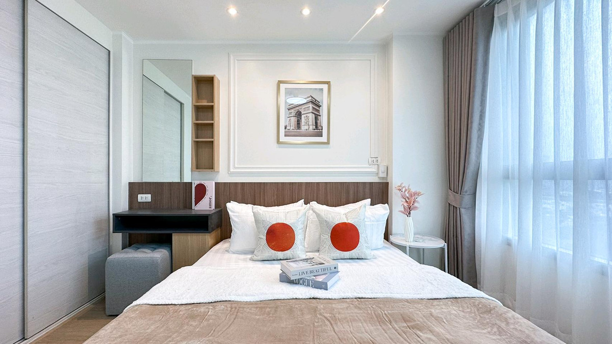 For SaleCondoRamkhamhaeng, Hua Mak : 🏙Good condo, location like it🤩📍 “U Delight@Hua Mak“ 🚅Near MRT, ARL, just come and move in now🤗🤗