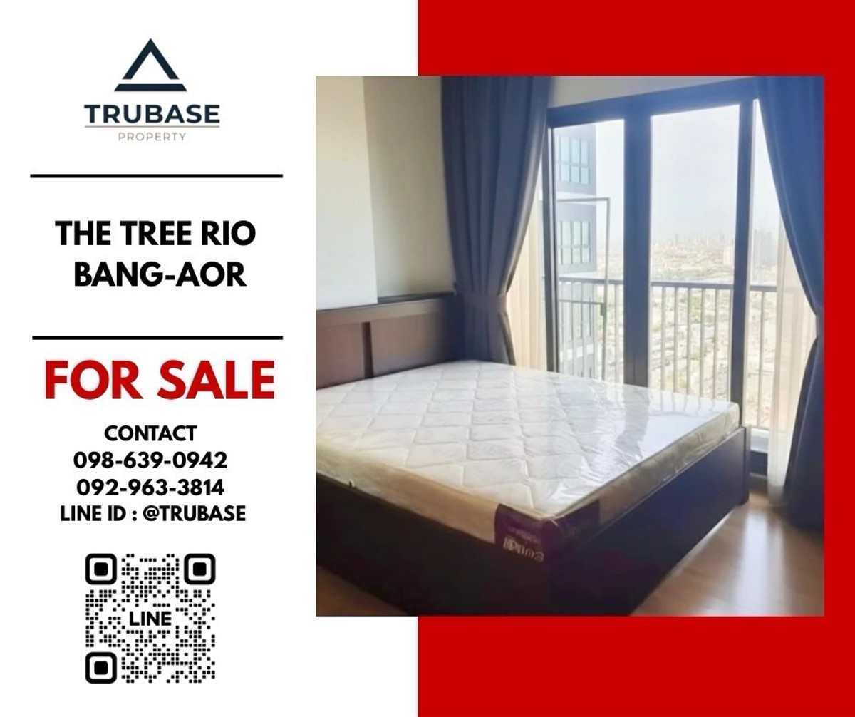 For SaleCondoPinklao, Charansanitwong : 📍For sale The tree rio bang-aor, next to MRT Bang O and near Yanhee Hospital📍
