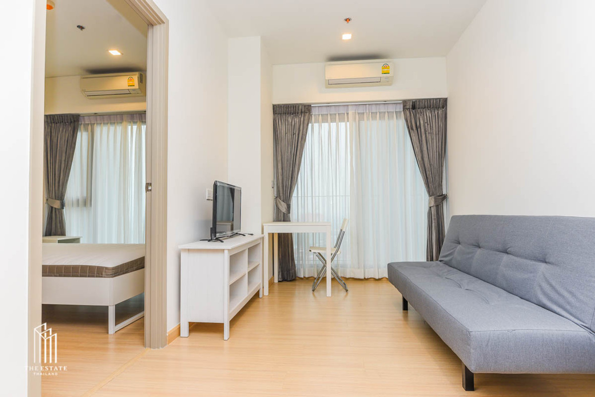For RentCondoOnnut, Udomsuk : For rent Whizdom Connect, high floor, fully furnished, ready to move in, 27.05 sq.m. 1 bedroom @18,000 Baht