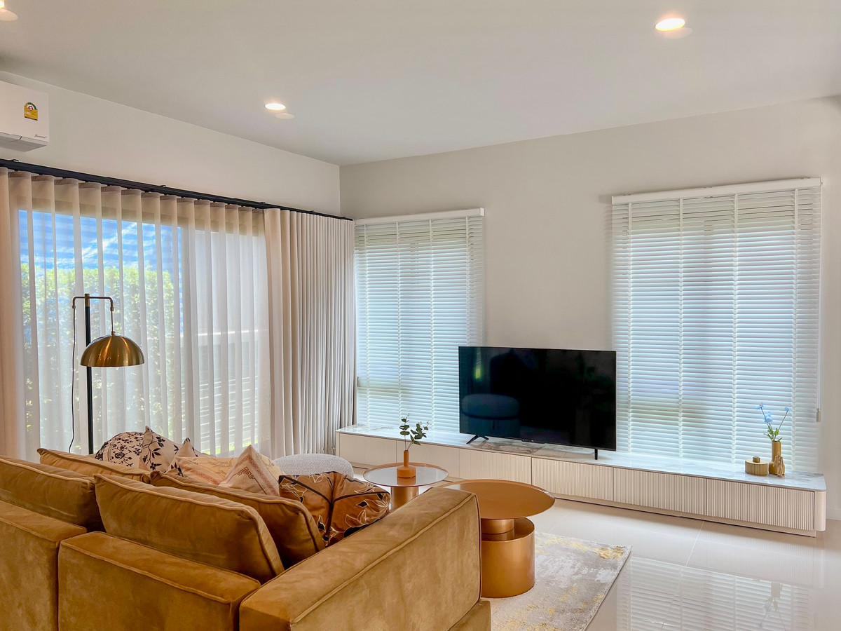 ให้เช่าบ้านพัฒนาการ ศรีนครินทร์ : ให้เช่าบ้านเดี่ยว Burasiri Krungthep Kreetha | หลังริม พื้นที่สวนใหญ่ | ตกแต่งครบ พร้อมเข้าอยู่ | Pet Friendly