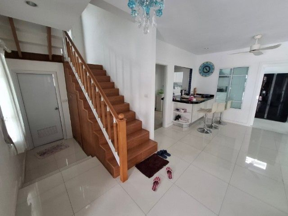 For SaleHouseLadkrabang, Suwannaphum Airport : 70 sq m, 3 bedrooms, 3 bathrooms, 2-story detached house, Passorn Prestige On Nut.
