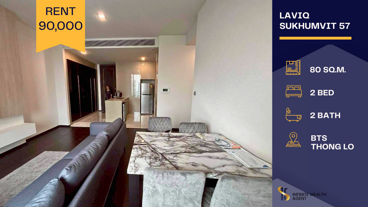For RentCondoSukhumvit, Asoke, Thonglor : Ultimate luxury vibes 💎 Spacious room with a stunning million-dollar view ✨ Ready to move in at Laviq Sukhumvit 57