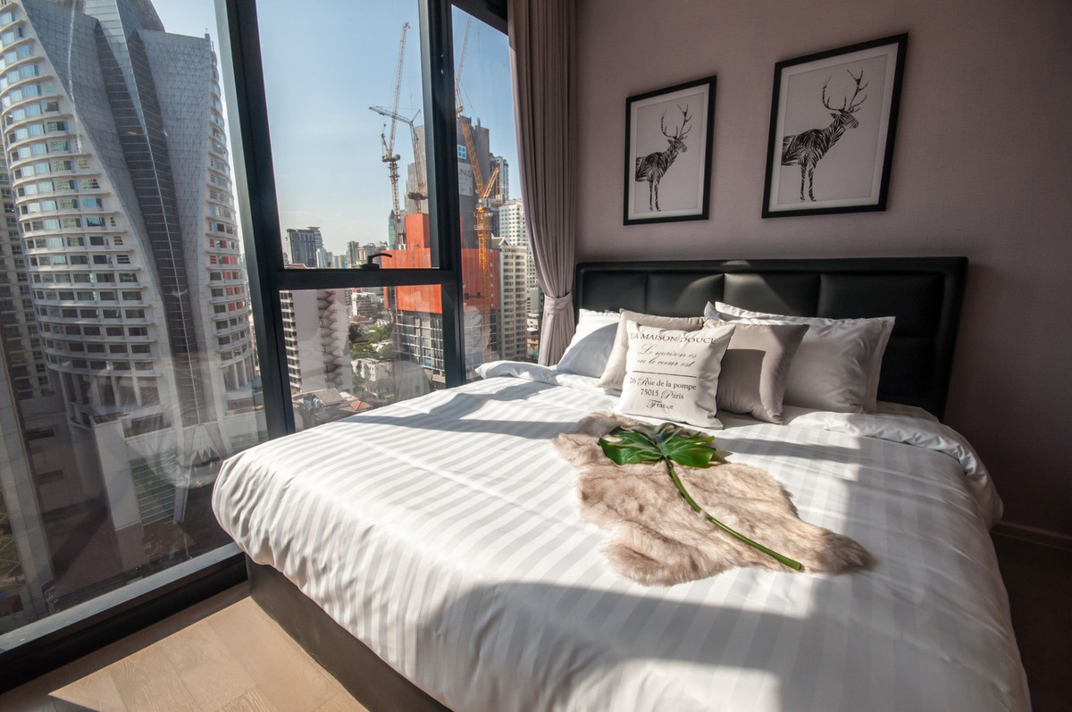 For RentCondoSukhumvit, Asoke, Thonglor : For rent Condo Ashton Asoke 2 bed 1 bath fully furnished (S03-1833) 