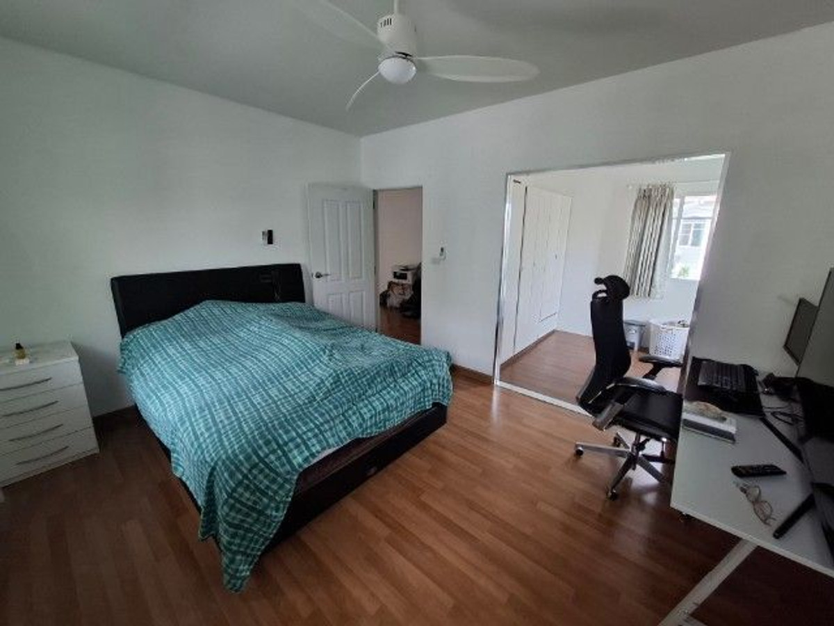 For SaleHouseLadkrabang, Suwannaphum Airport : 70 sq m, 3 bedrooms, 3 bathrooms, 2-story detached house, Passorn Prestige On Nut.