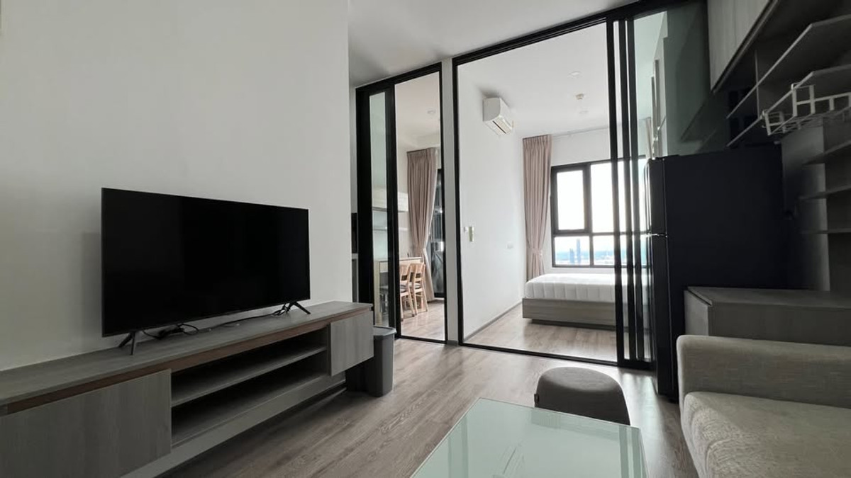 For RentCondoOnnut, Udomsuk : Condo for rent near BTS On Nut : KnightsBridge Prime On Nut : 1Bedroom Plus, decorated room, ready to move in.