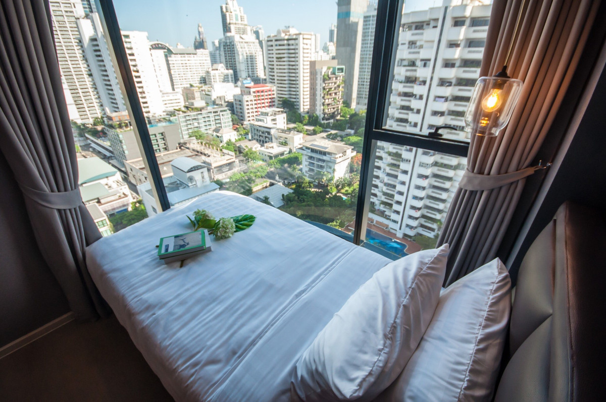 For RentCondoSukhumvit, Asoke, Thonglor : For rent Condo Ashton Asoke 2 bed 1 bath fully furnished (S03-1833) 
