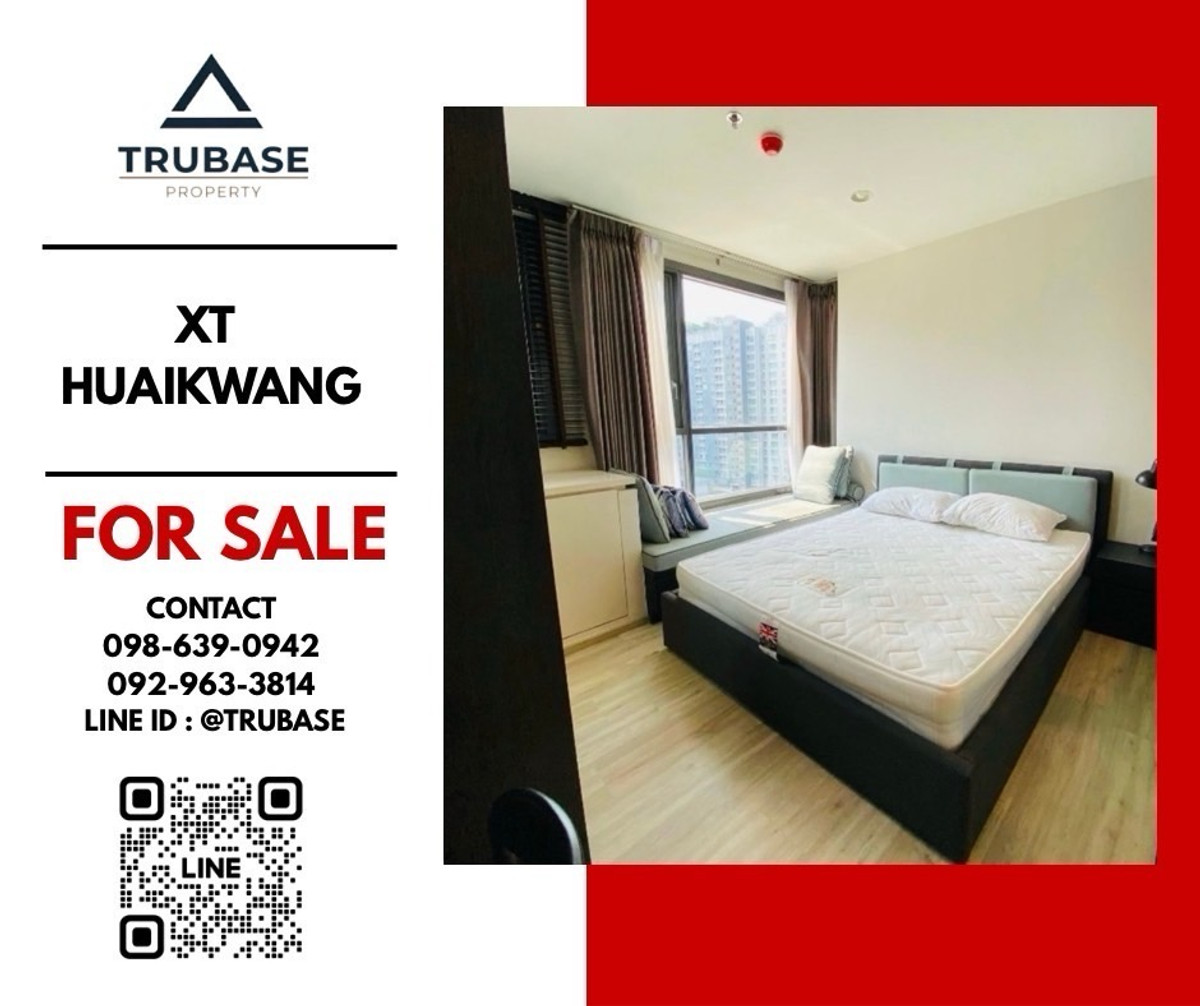 For SaleCondoRatchadapisek, Huaikwang, Suttisan : 📍Condo for sale XT Huai Khwang — Condo next to MRT Huai Khwang, only 75 m. 🚆