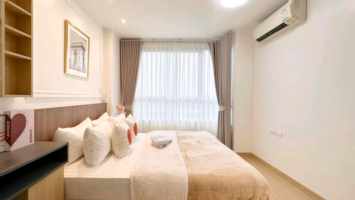 For SaleCondoRamkhamhaeng, Hua Mak : 🏡Beautiful room, good location, next to 🚅 AirportLink 📌 Condo U Delight @Hua Mak Station✨️