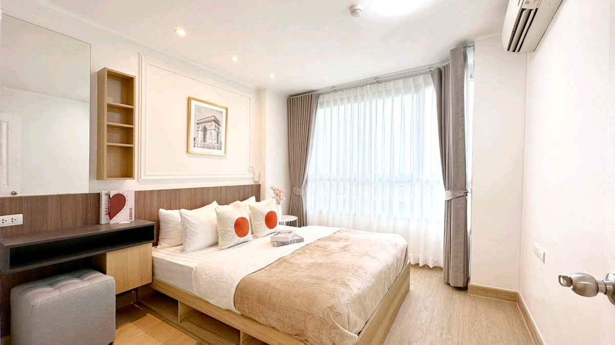 For SaleCondoRamkhamhaeng, Hua Mak : 🏡Beautiful room, good location, next to 🚅 AirportLink 📌 Condo U Delight @Hua Mak Station✨️