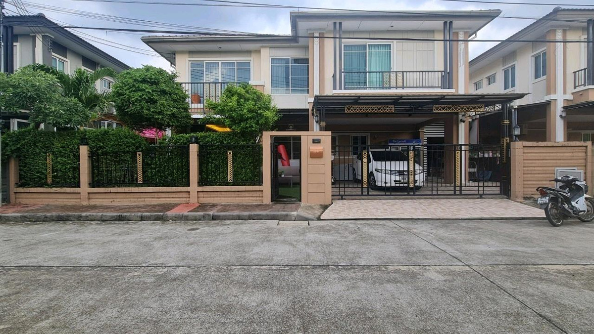 ขายบ้านพัฒนาการ ศรีนครินทร์ : ขาบบ้านเดี่ยวหมูบ้านภัสสร เพรสทีจ พัฒนาการ 61.90 ตร.วา