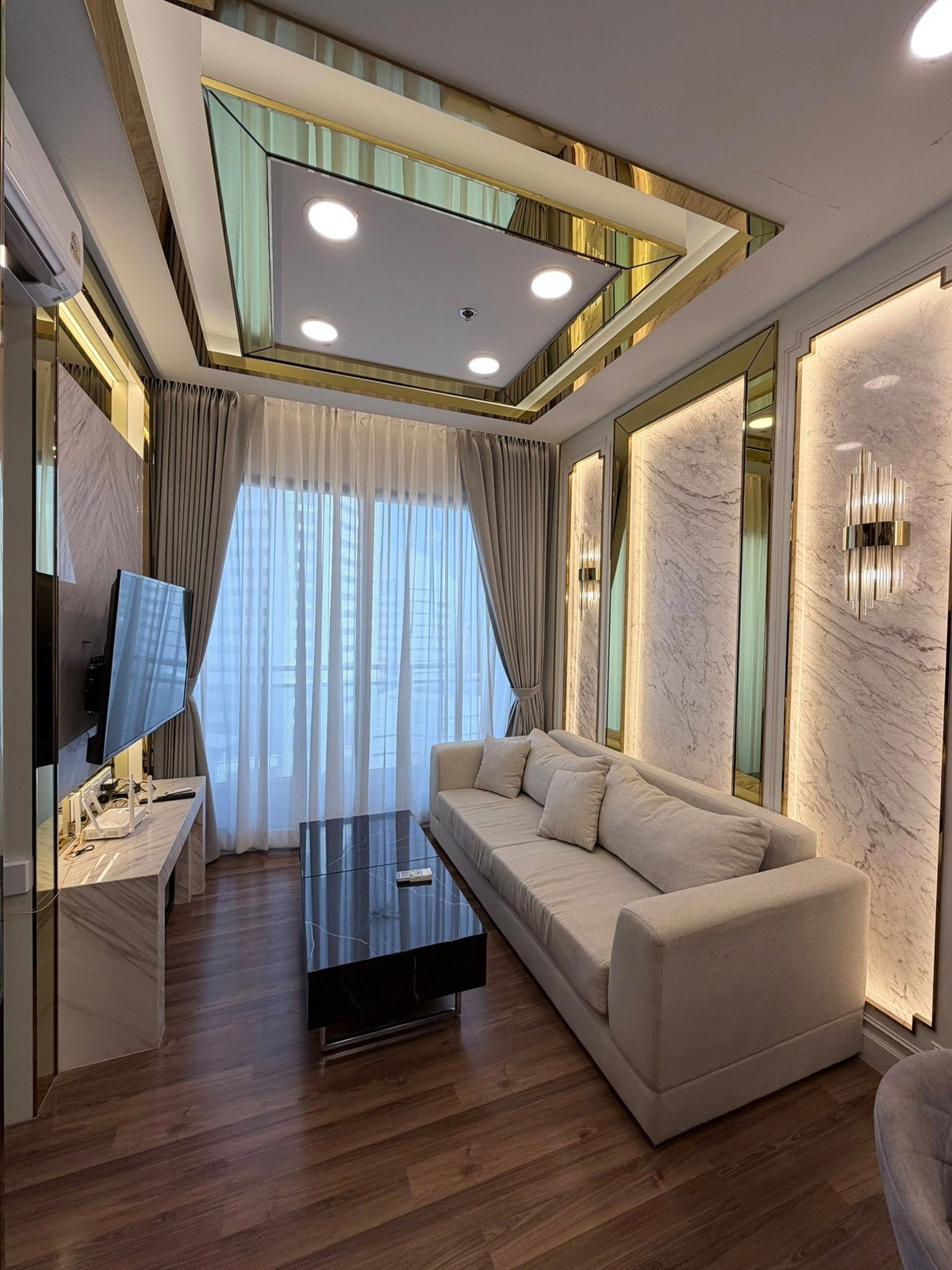 For RentCondoRatchadapisek, Huaikwang, Suttisan : Condo IVY AMPIO 1 bedroom near MRT Rama 9 / Central Rama 9