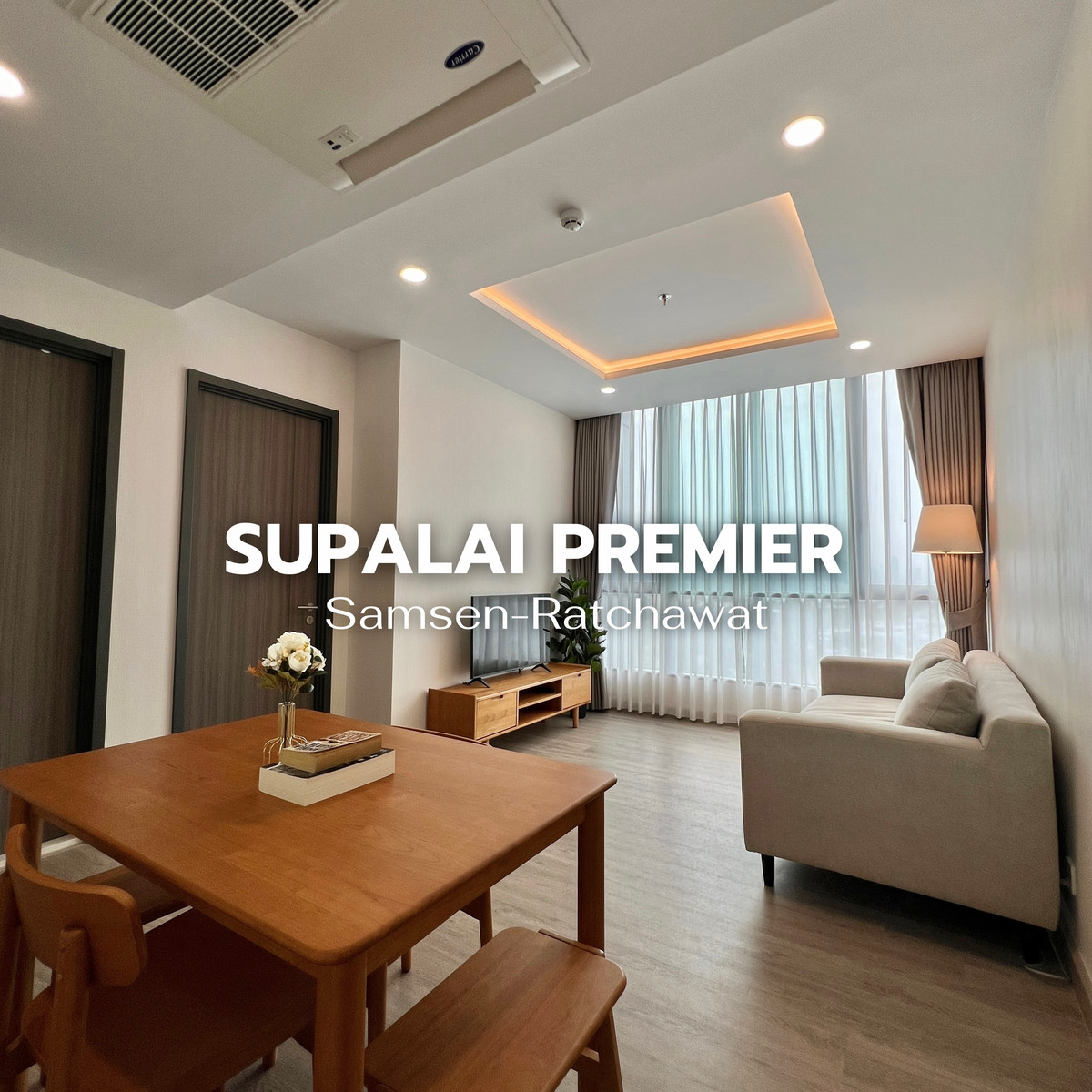 For RentCondoRama 8, Samsen, Ratchawat : 🌌 For rent Supalai Premier Samsen – Ratchawat | 1 Bed, rare plan, 27,000 baht/month, easy travel, close to the BTS | Fully built-in room, ready to move in!  Line : @steadfastre