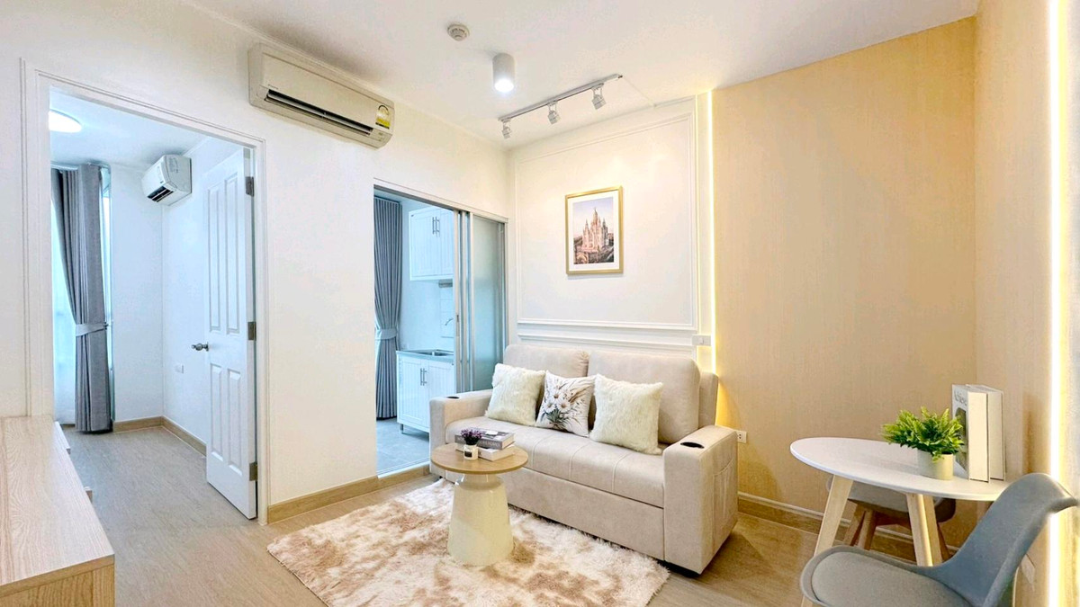 For SaleCondoRamkhamhaeng, Hua Mak : 🏡Beautiful room, good location, next to 🚅 AirportLink 📌 Condo U Delight @Hua Mak Station✨️