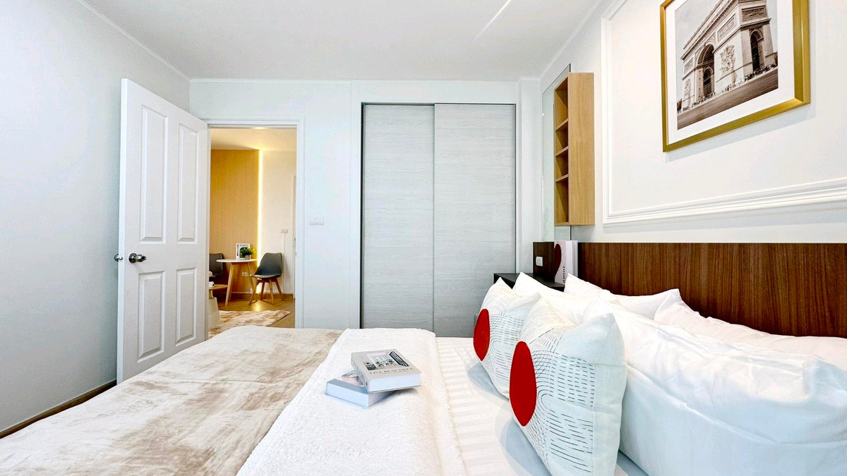 For SaleCondoRamkhamhaeng, Hua Mak : 🏡Beautiful room, good location, next to 🚅 AirportLink 📌 Condo U Delight @Hua Mak Station✨️