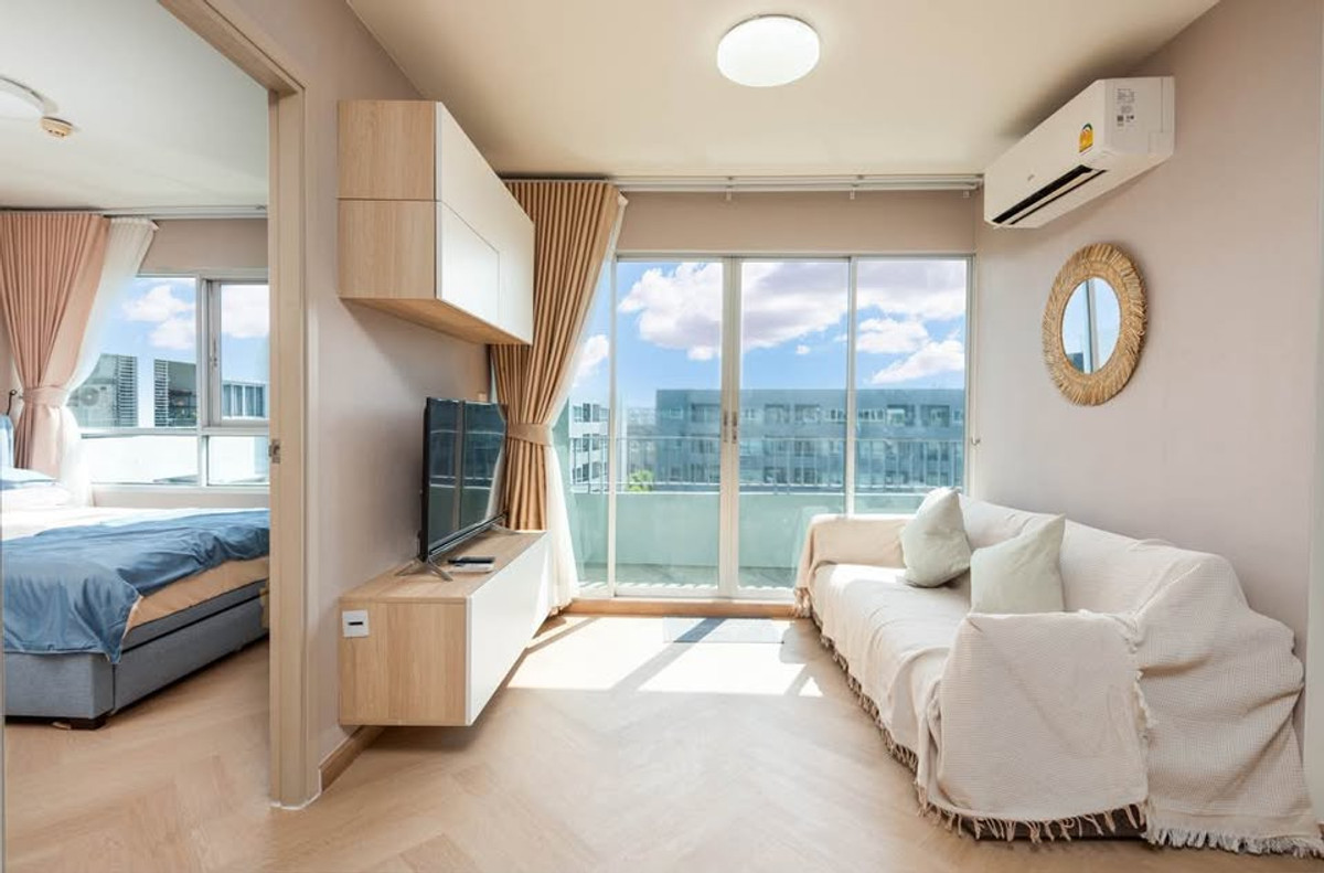 For RentCondoOnnut, Udomsuk : P-2883 2 bedrooms, swimming pool view, Elio del ray, ready to move in, near BTS Punnawithi.