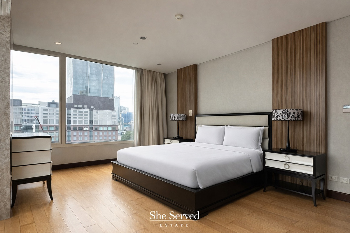 For RentCondoWitthayu, Chidlom, Langsuan, Ploenchit : 🔹The Park Chidlom 🔹(PET FRIENDLY, no size limit)🐶🐱 2 bedrooms 2 bathrooms | 145 sq.m. | 8th