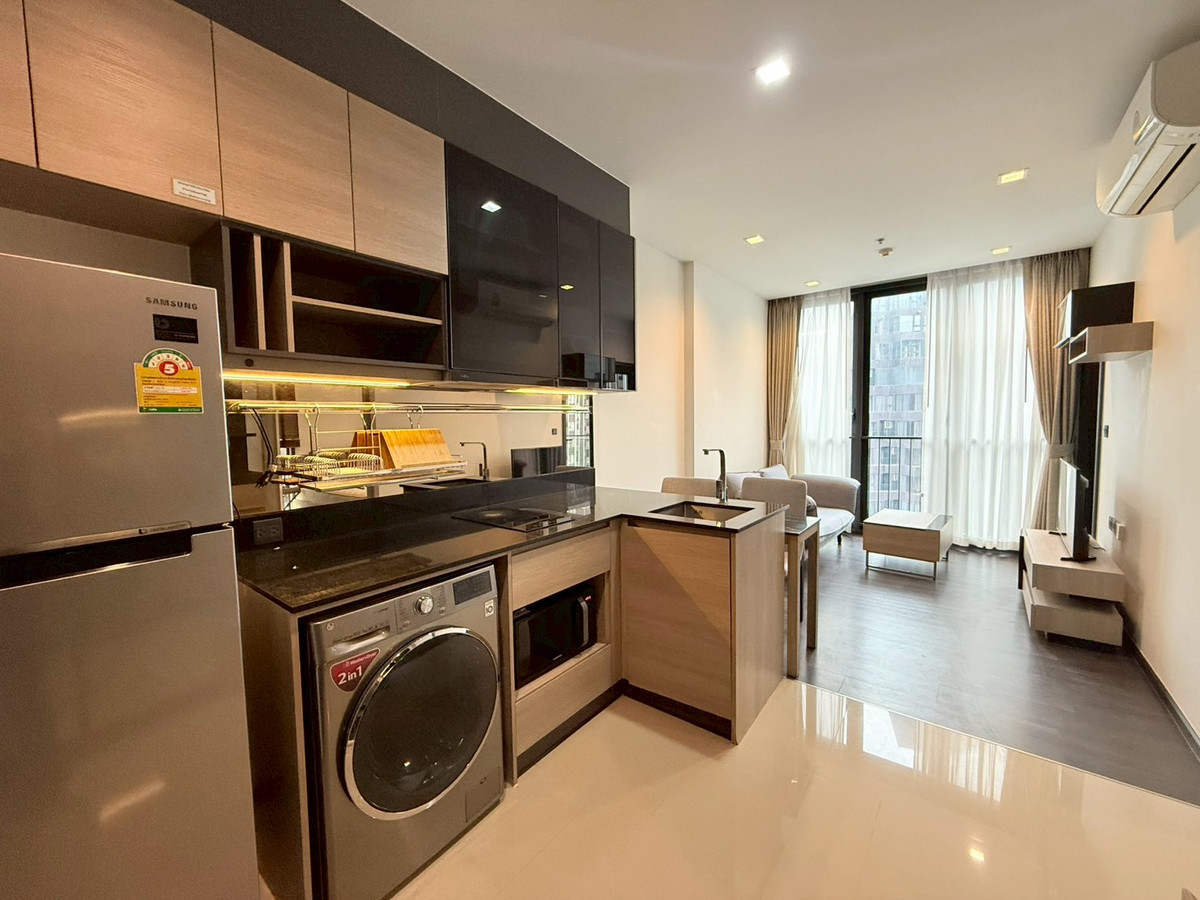 For RentCondoRama9, Petchburi, RCA : ✨ Ready-to-move-in unit at THE LINE Asoke Ratchada ✨ Well-proportioned layout, comfortable living with full furniture — just bring your luggage 🧳🏙️