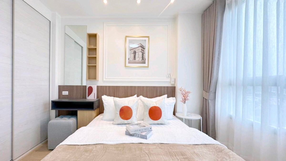 For SaleCondoRamkhamhaeng, Hua Mak : 🏡Beautiful room, good location, next to 🚅 AirportLink 📌 Condo U Delight @Hua Mak Station✨️