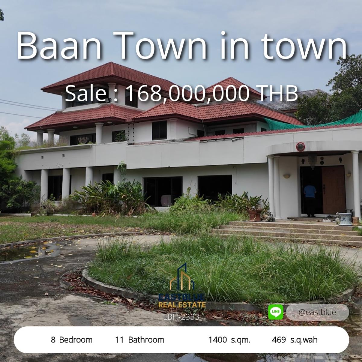For SaleHouseRamkhamhaeng, Hua Mak : บ้านใหญ่ 8 ห้องนอน ใจกลางทาวน์อินทาวน์ โอกาสลงทุนทอง! 
Huge 8-Bedroom House in Town in Town – Prime Investment Opportunity!