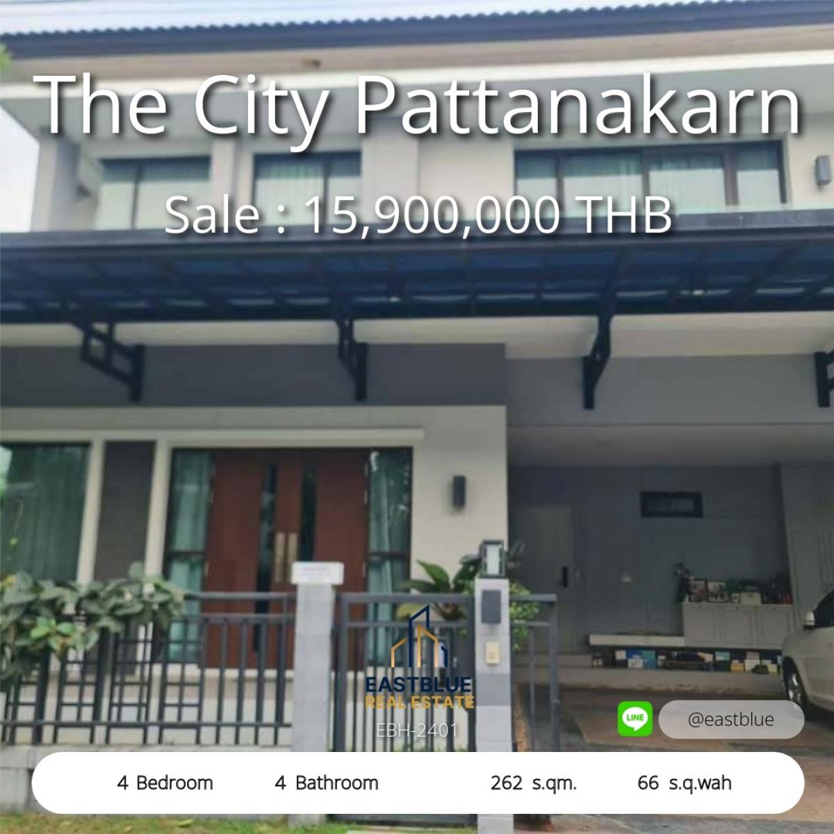For SaleHousePattanakan, Srinakarin : Luxurious 4 bedroom house in Phatthanakan area, perfect for every function. Luxury 4-Bedroom Home in Pattanakarn – Perfect for Your Lifestyle