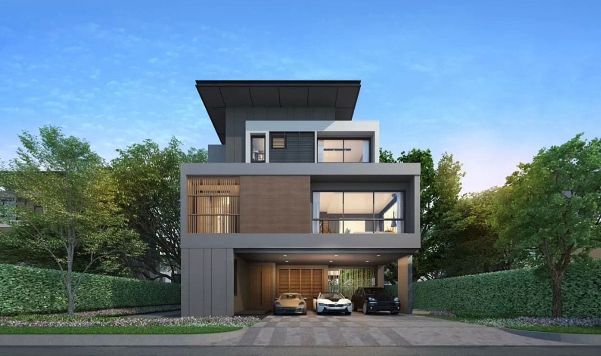 ให้เช่าบ้านพระราม 5 ราชพฤกษ์ บางกรวย : ให้เช่าบ้านเดี่ยว 3 ชั้น หมู่บ้าน Grand Bangkok Boulevard ราชพฤกษ์ - พระราม 5 พร้อมลิฟท์และสระส่วนตัว เนื้อที่ 70 ตารางวา 4 ห้องนอน ตำบลบางขุนกอง อำเภอบางกรวย จังหวัดนนทบุรี