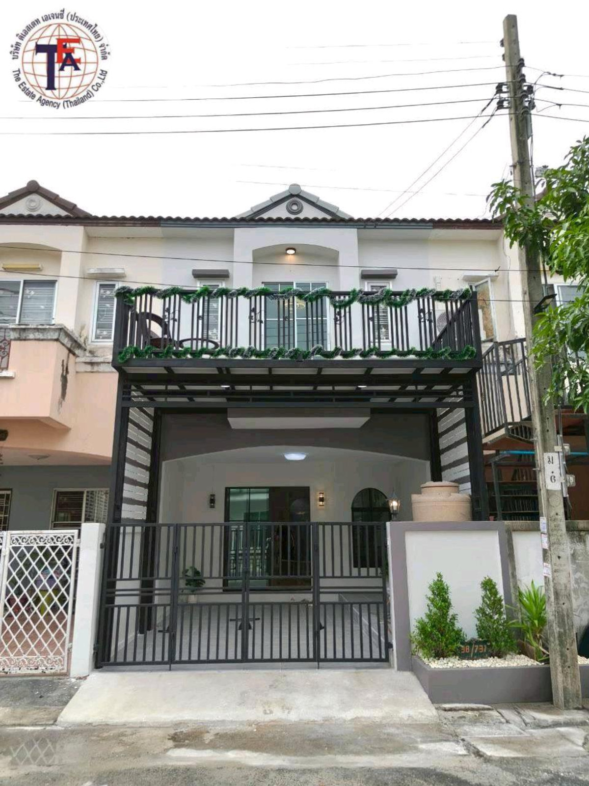 For SaleTownhomeNawamin, Ramindra : 2-story townhouse for sale, KC Cluster Village, Thairaman, Hathairat, along Khlong Song, Hathaimit, Ramintra, Sathit Pattana School, Safari World, Synphaet Hospital. Nopparat Panyaintra Hospital, Phraya Suren Temple pink electric train