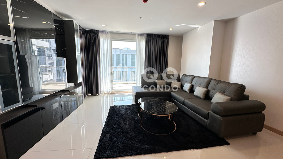 For RentCondoRama3 (Riverside),Satupadit : For Rent Supalai Riva Grande  2Bed plus, 129 sq.m., Beautiful room, fully furnished.