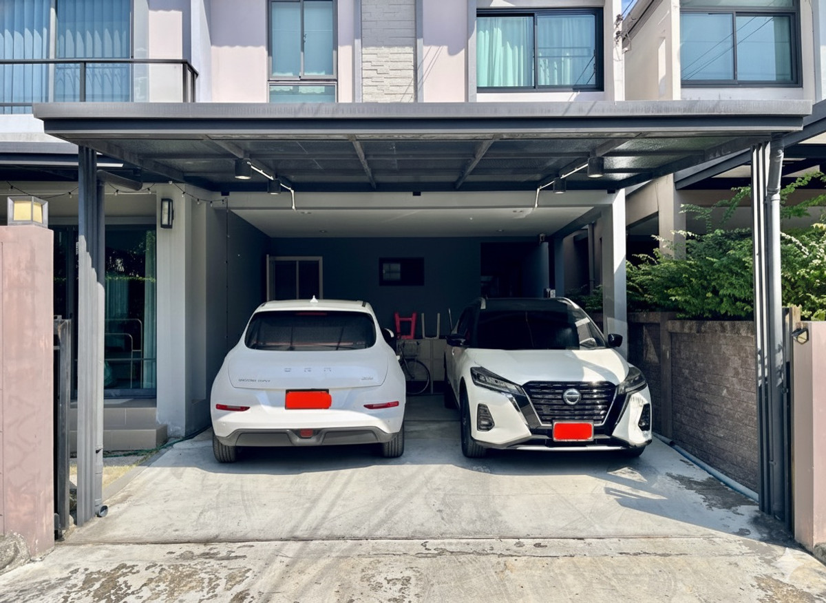 ขายบ้านมีนบุรี-ร่มเกล้า : ขาดทุน7แสน! บ้านใหม่ไม่ค่อยอยู่ ขายภัสสรรามคำแหง-ราษฎร์พัฒนา ซอยมิสทีน สวยเหมือนนางฟ้า ทำเลดีเดินทางสะดวกใกล้รถไฟฟ้า แอร์พอร์ตลิงค์ Top,7-11, Lotus ,JC รอบหมู่บ้าน