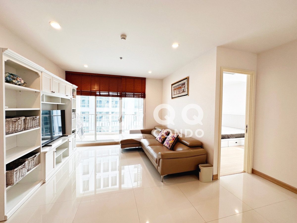 For RentCondoRama3 (Riverside),Satupadit : For Rent Supalai Riva Grande  2Bed, 75 sq.m., Beautiful room, fully furnished.