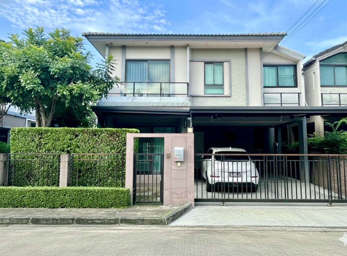 ขายบ้านมีนบุรี-ร่มเกล้า : ขาดทุน7แสน! บ้านใหม่ไม่ค่อยอยู่ ขายภัสสรรามคำแหง-ราษฎร์พัฒนา ซอยมิสทีน สวยเหมือนนางฟ้า ทำเลดีเดินทางสะดวกใกล้รถไฟฟ้า แอร์พอร์ตลิงค์ Top,7-11, Lotus ,JC รอบหมู่บ้าน