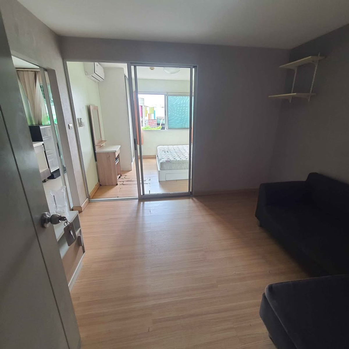 For SaleCondoNawamin, Ramindra : Condo for sale Smart Watcharapol, 1 bedroom, open view, fully furnished, electrical appliances (AM2084)