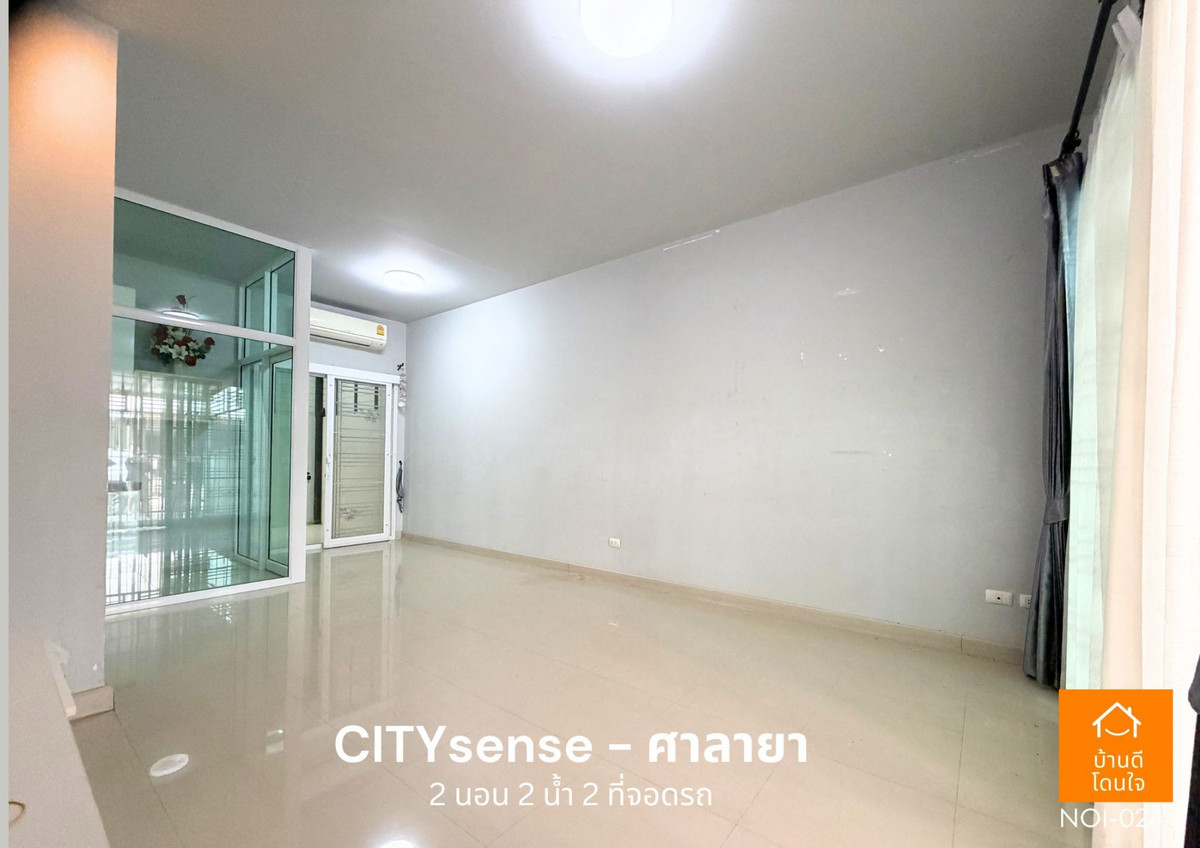 For SaleTownhomePhutthamonthon, Salaya : Selling cheapest in the project! Townhome City Sense Salaya, 2 bedrooms, 2 bathrooms, close to Mahidol, only 5 minutes.