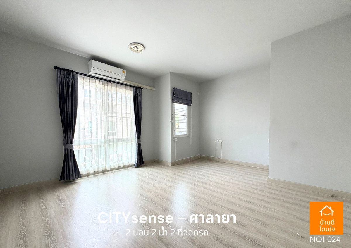 For SaleTownhomePhutthamonthon, Salaya : Selling cheapest in the project! Townhome City Sense Salaya, 2 bedrooms, 2 bathrooms, close to Mahidol, only 5 minutes.