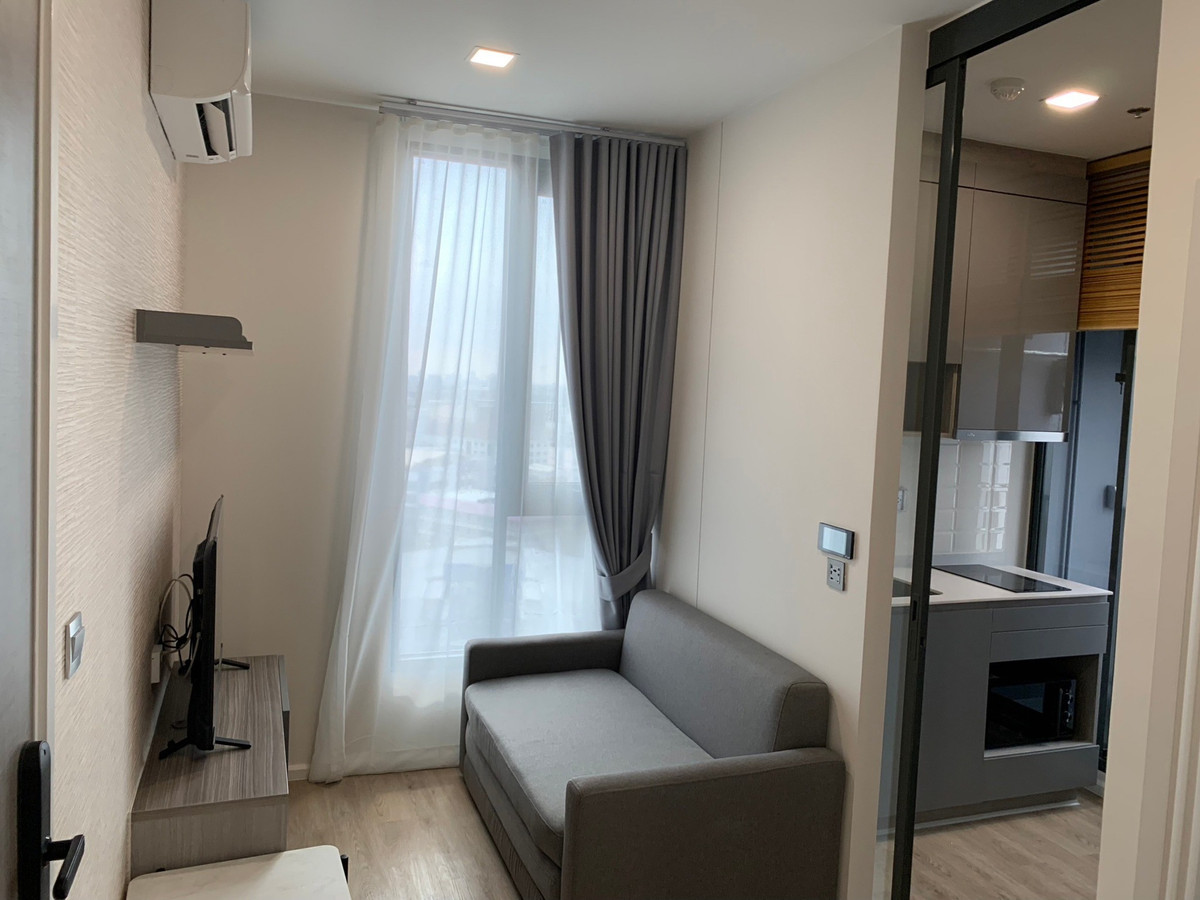 For RentCondoRamkhamhaeng, Hua Mak : For rent, Modiz Rhyme Ramkhamhaeng, corner room, fully furnished, ready to move in, price 12900 baht, reserve now!!!