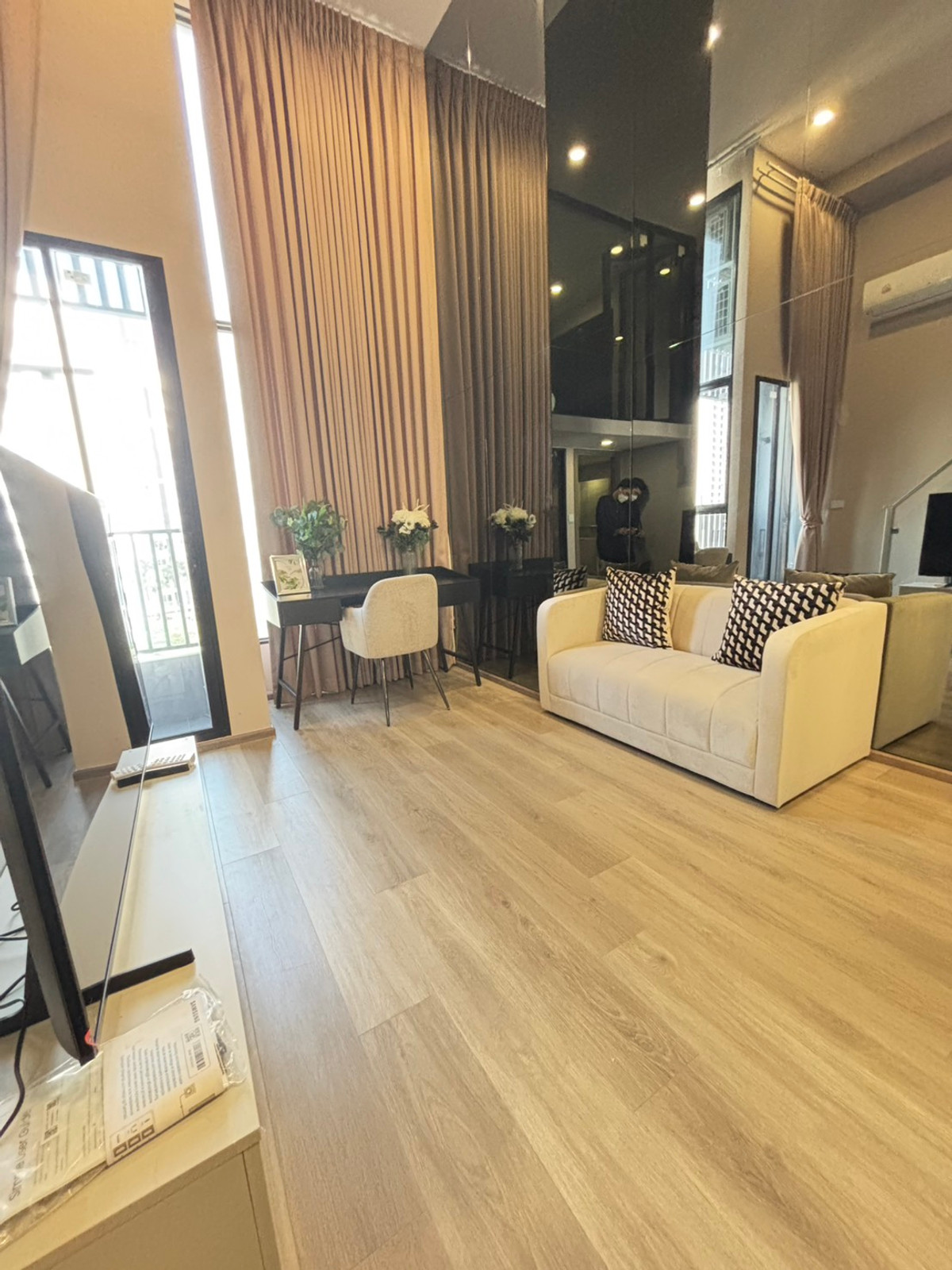 ให้เช่าคอนโดอ่อนนุช อุดมสุข : ✨ KnightsBridge Space Rama 4 | ห้องมุม วิวโล่ง | Fully Furnished | พร้อมอยู่