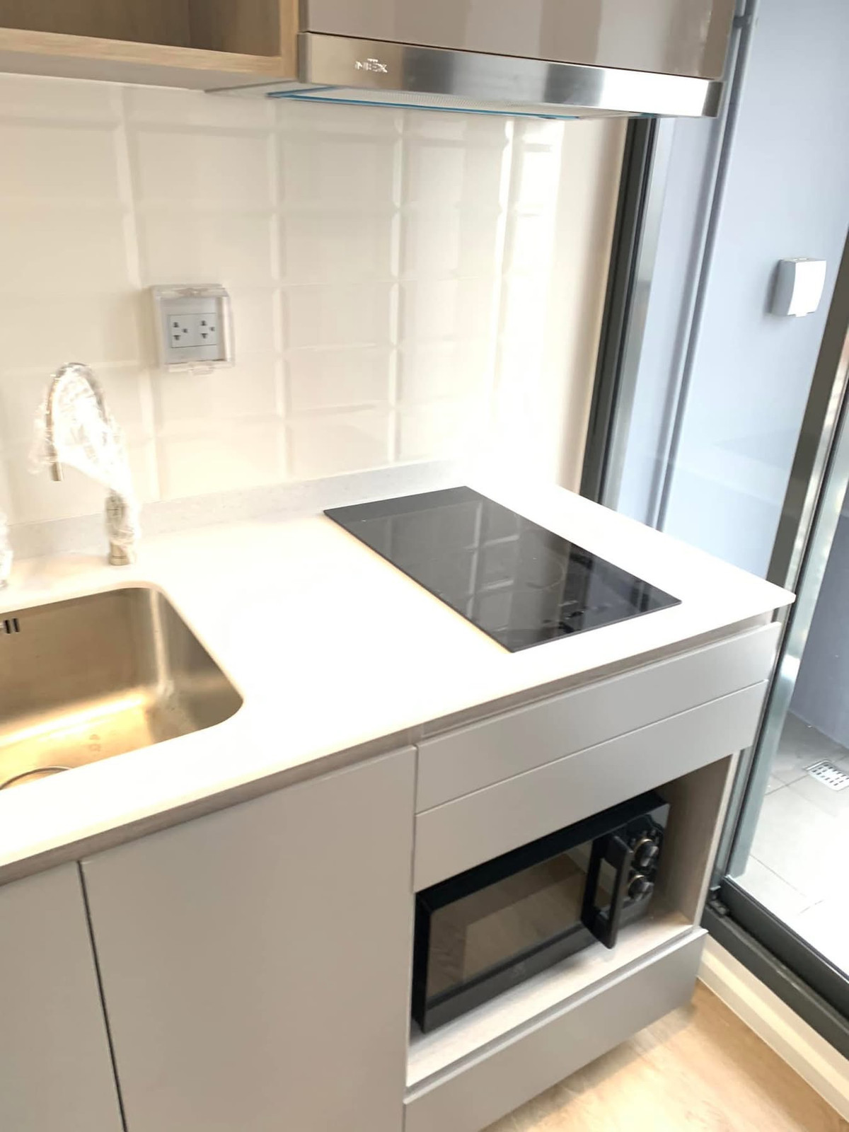 For RentCondoRamkhamhaeng, Hua Mak : For rent, Modiz Rhyme Ramkhamhaeng, corner room, fully furnished, ready to move in, price 12900 baht, reserve now!!!