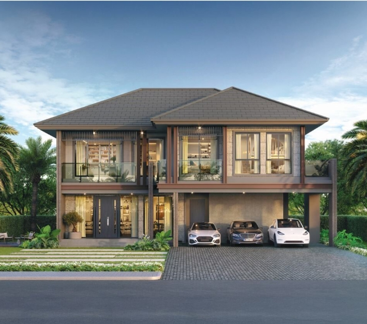 For SaleHouseRama5, Ratchapruek, Bangkruai : 𝐒𝐇𝐎𝐂𝐊 𝐏𝐑𝐈𝐂𝐄 🏆𝐓𝐇𝐄 𝐏𝐀𝐋𝐌 Chaengwattana-Chaiyapruek 𝟮 Beautiful zone in front of the garden, best deal, starting at 𝟏𝟑.𝟗 Delete.*𝟬𝟴𝟭-𝟵𝟴𝟯-𝟲𝟲𝟮𝟱