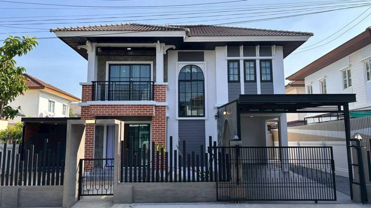 For SaleHousePathum Thani,Rangsit, Thammasat : 2-story detached house for sale, Pruksa Village 9, Khlong 3, area 56.7 square meters, 4 bedrooms, Rangsit - Nakhon Nayok Road, Bueng Yitho Subdistrict, Thanyaburi District, Pathum Thani Province.