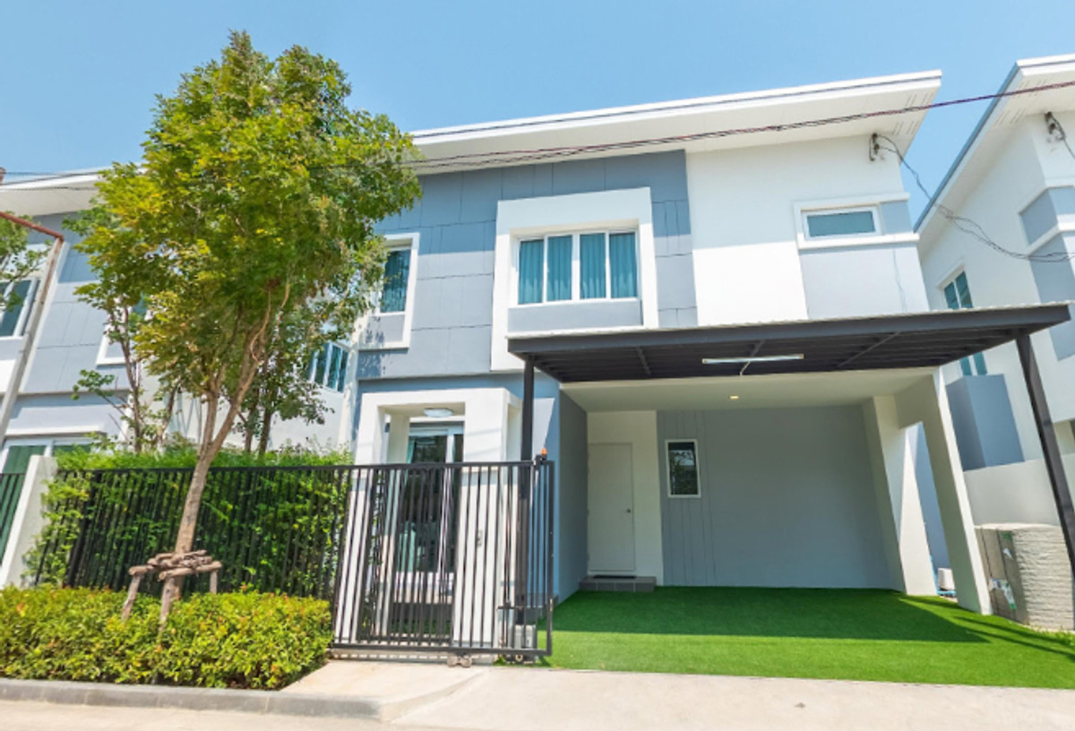 For SalePathum Thani,Rangsit, Thammasat : 2-story twin house for sale, Blessity Park Wongwaen - Lamlukka (Blessity Park wongwaen - Lamlukka), near the Green Line.