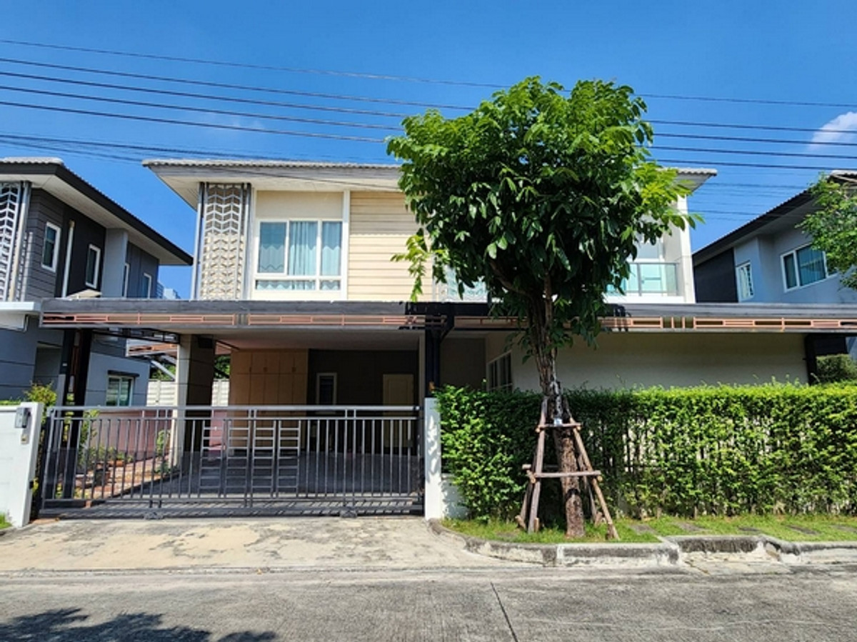 For RentHouseThaphra, Talat Phlu, Wutthakat : Single house for rent, The City Sathorn-Ratchapruek, 80 sq m, 4 bedrooms, next to Terd Thai Road, near HomePro Kanlapaphruek.