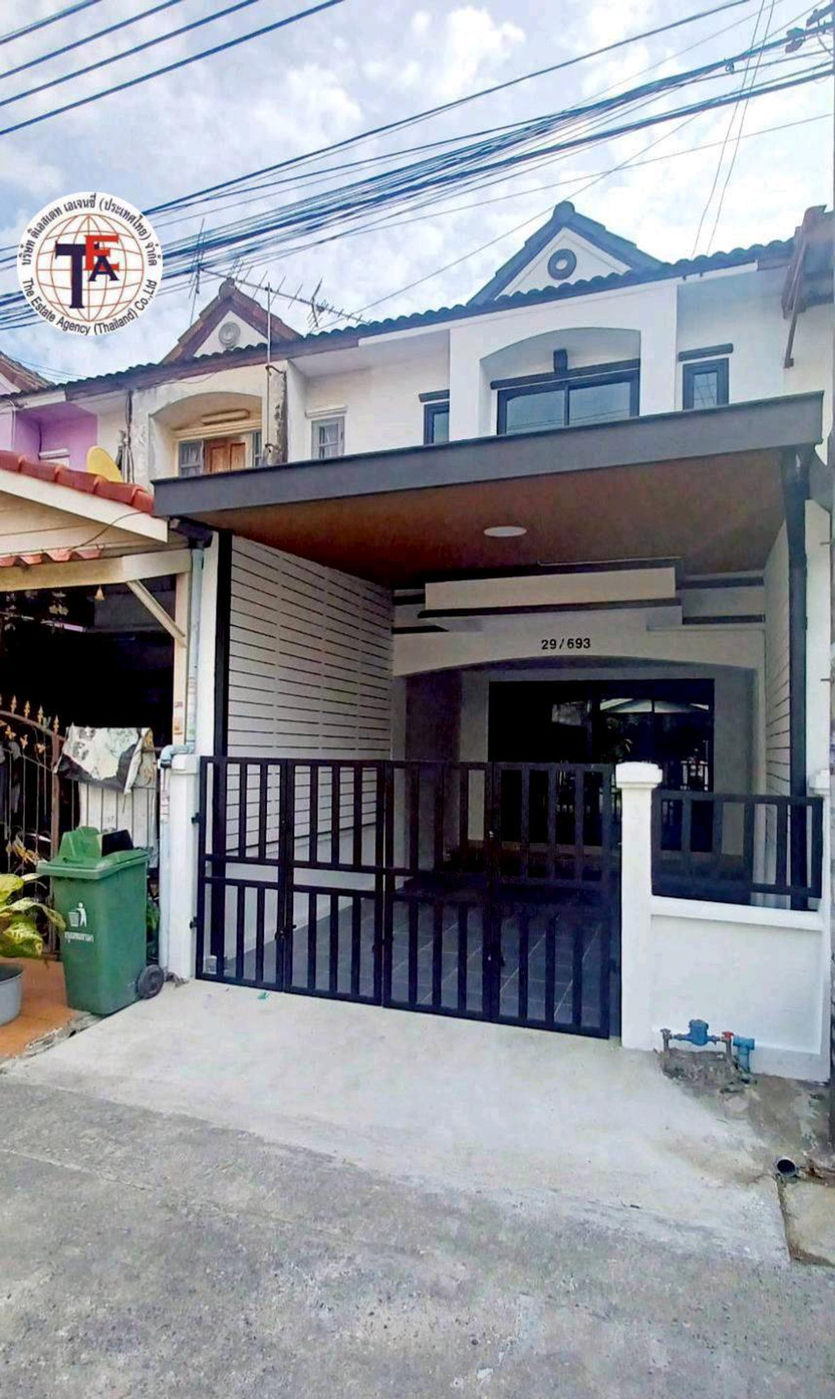 For SaleTownhomeNawamin, Ramindra : 2-story townhouse for sale, KC Village, Ramintra 1, Hathairat 39, Soi 17, Thai Raman, along Khlong Song, Khlong Sam Wa District Office, Minburi, Fashion Island Safari World, Synphaet Hospital, Nopparat Hospital, Ramintra, pink electric car.