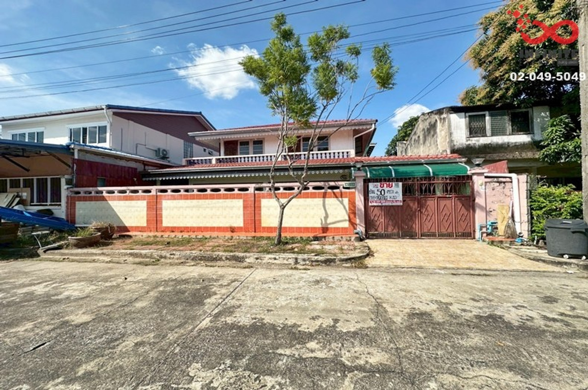 For SaleHouseSeri Thai, Ramkhamhaeng Nida : 2-storey detached house for sale, 50 sq m, Housing Cooperative Village 4, Seri Thai 57