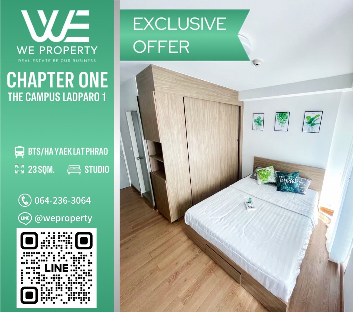 For SaleCondoLadprao, Central Ladprao : Beautiful room, best price in the project!!⭐Chapter One The Campus Ladprao 1 (Chapter One The Campus Ladprao 1)