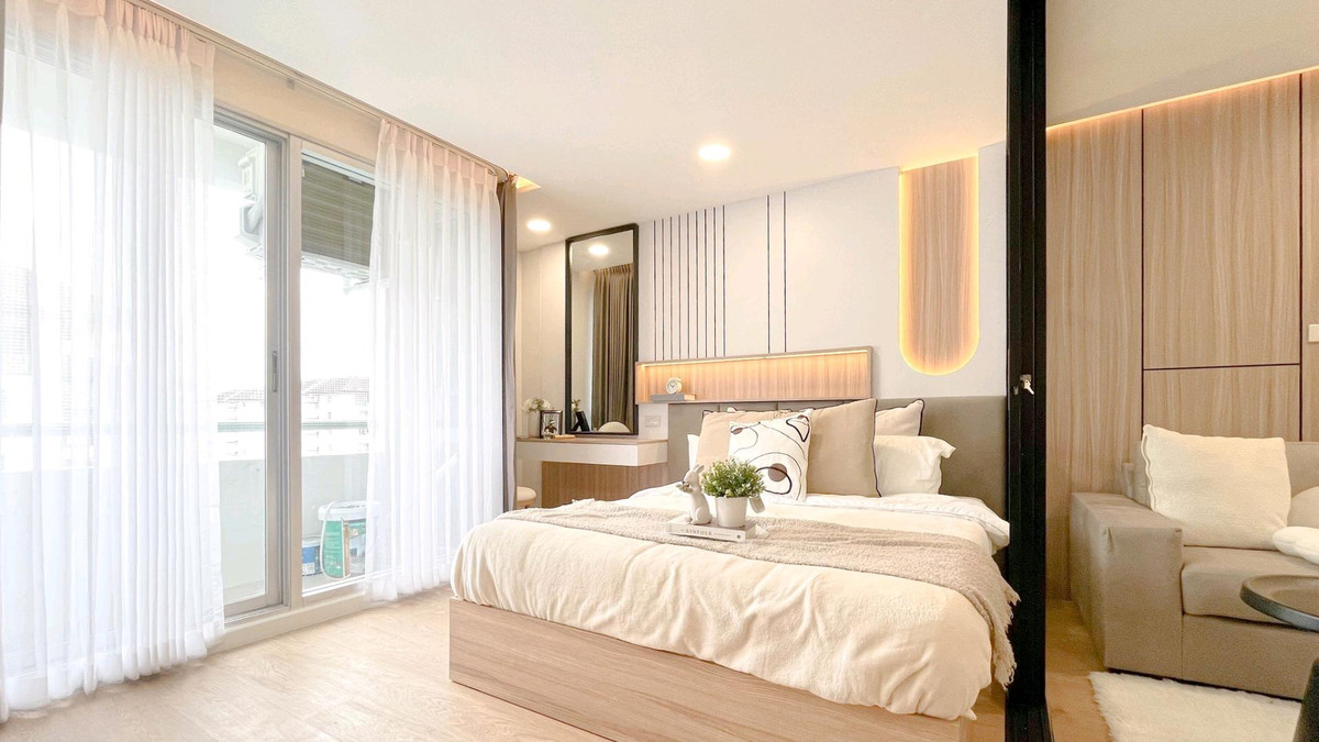 For SaleCondoLadprao101, Happy Land, The Mall Bang Kapi : 😔Tired of traffic jams? Move near the train station! 🏡[City Villa Lat Phrao 130] Answers the needs of city people! Near 🚇MRT just 300 meters.