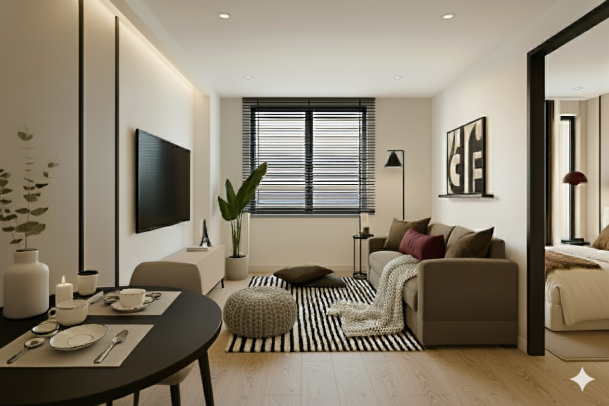 For SaleCondoBangna, Bearing, Lasalle : 🔥For Sale 🌟Newly Renovated 🧳Move-In Ready 🏢Condo The Parkland Bangna 37.4 sq.m.