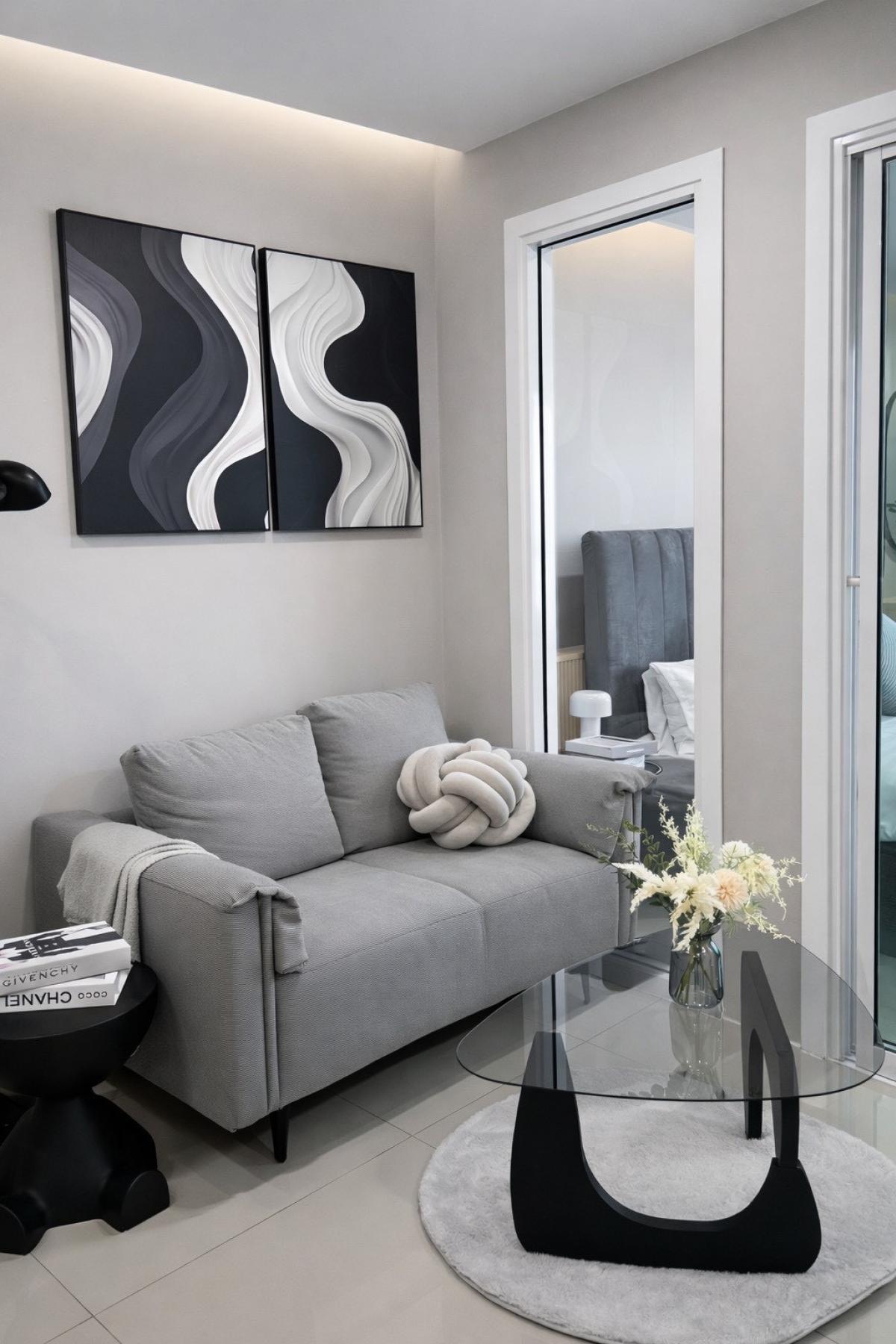 For SaleCondoLadprao101, Happy Land, The Mall Bang Kapi : 🔥For Sale 🌟Newly Renovated 🧳Move-In Ready 🏢Condo City Villa 33 sq.m.