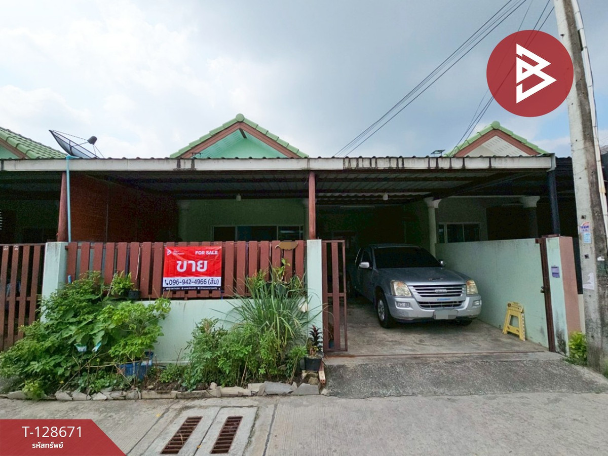 For SaleTownhomePattaya, Bangsaen, Chonburi : One-story townhouse for sale, area 35 sq m, Phan Thong, Chonburi.