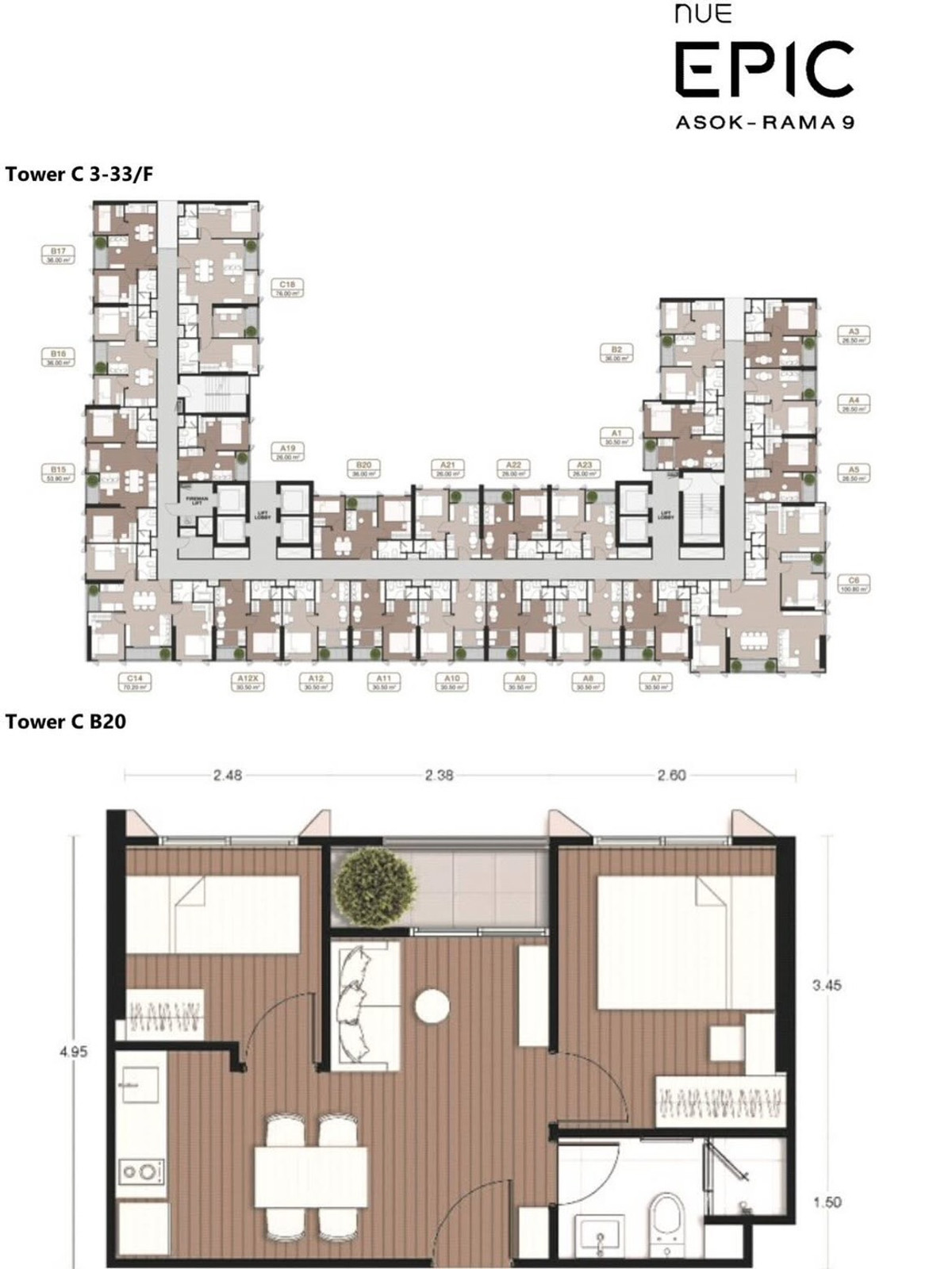 ขายคอนโดพระราม 9 เพชรบุรีตัดใหม่ RCA : 🔥Condo For Sale | Nue Noble Epic Rama 9 JUST 5.4 MB 🔥
