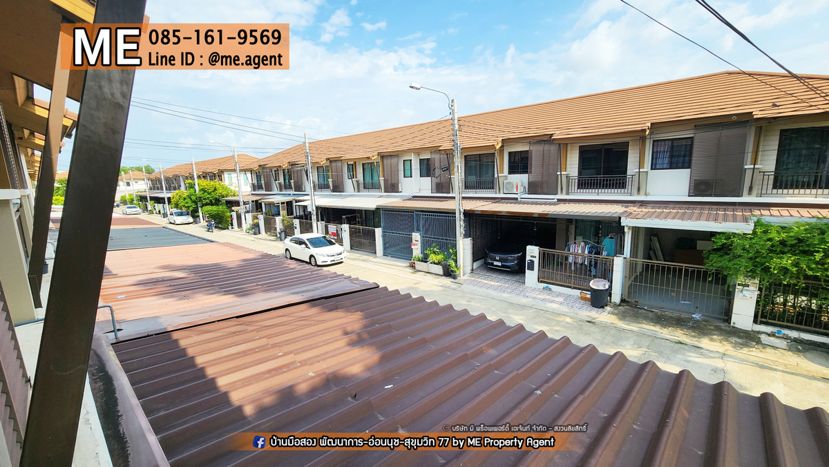 For SaleTownhomePattanakan, Srinakarin : Sale Townhouse 29 sqw. Pruksaville 57  Pattanakarn near BTS On Nut, call 064-954-9619 (TB47-29)