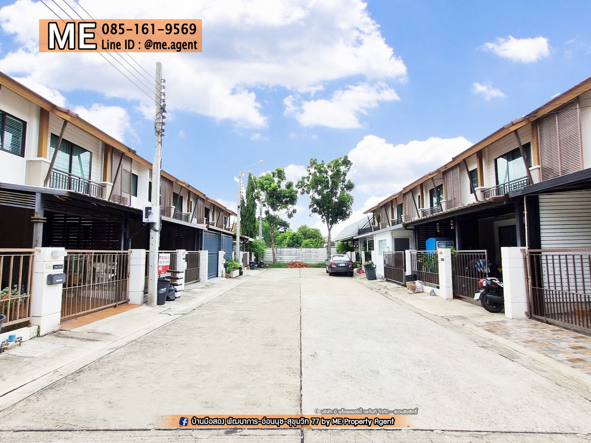 For SaleTownhomePattanakan, Srinakarin : Sale Townhouse 29 sqw. Pruksaville 57  Pattanakarn near BTS On Nut, call 064-954-9619 (TB47-29)